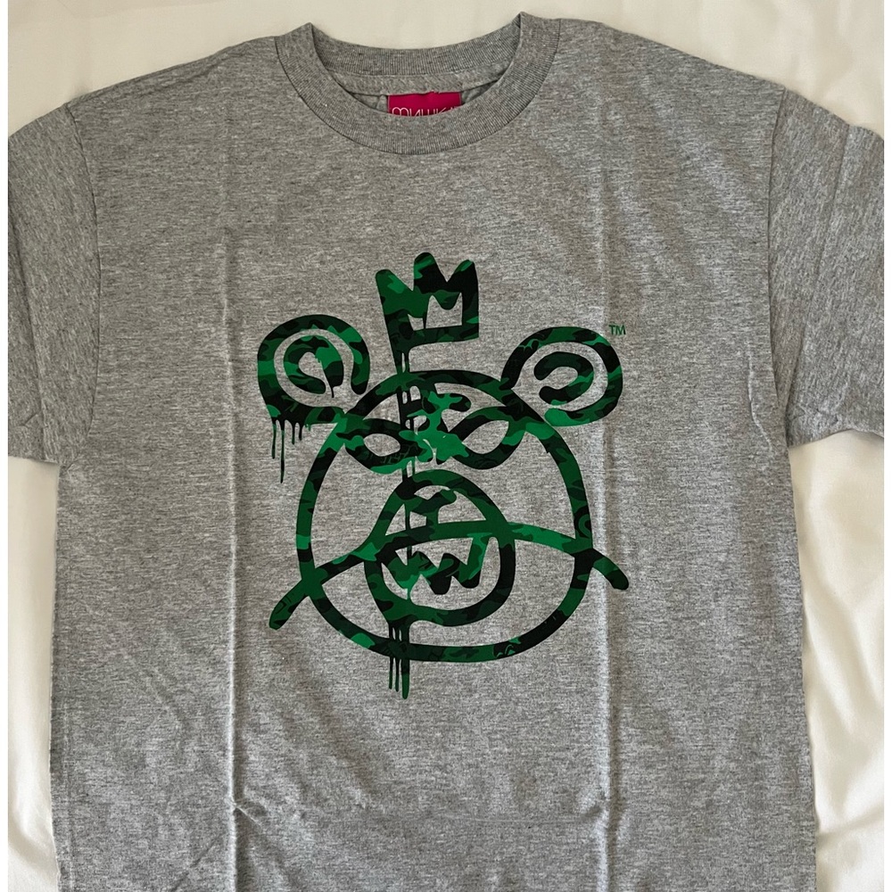 Mishka NYC Bear Mop Camo T-shirt Rare Vintage Brand New Size Medium